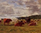 尤金 布丹 : Pasture at Deauville